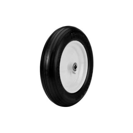 Marathon Industries Marathon 00083 3.50/2.50-8 Flat Free Ribbed Tread - 3" Centered - 3/4" Bearings 83